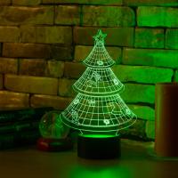3D ночник Новогодняя ёлочка