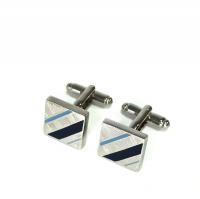 Запонки Cufflinks Inc. Голубая и синяя полоски, CF55