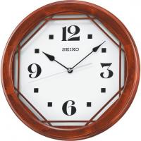 Стильные настенные часы Seiko, QXA565BL, в деревянном корпусе