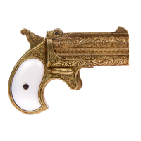 Макет. Пистолет 2-х ствольный Remington Double Derringer ("Ремингтон Дабл Дерринджер") (США, 1866 г.), латунь