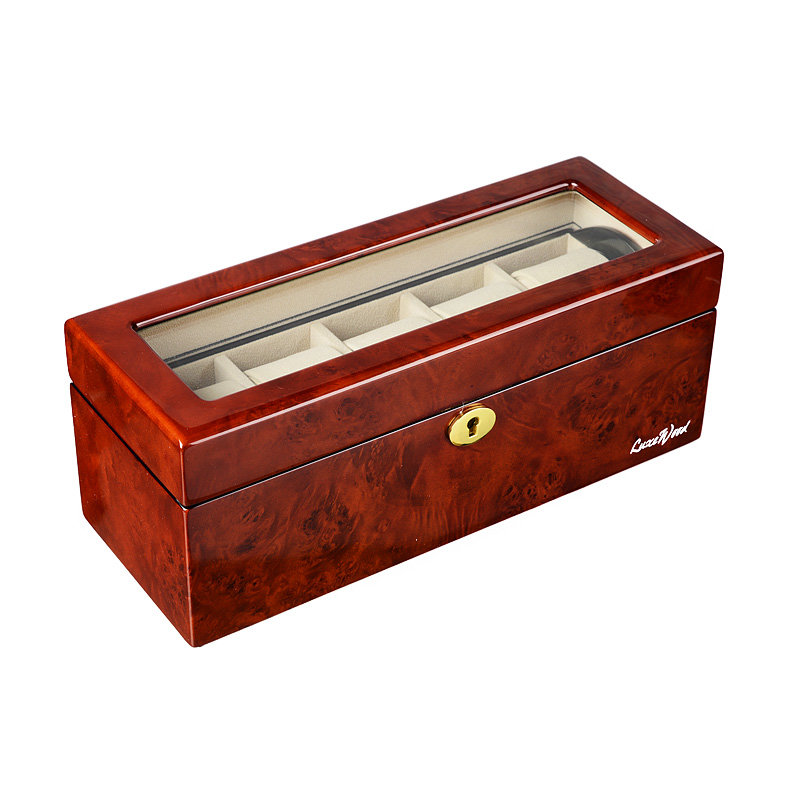 Шкатулка LuxeWood для хранения 5-ти часов арт.LW801-5-3 , итальянский орех