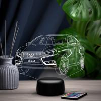 3D ночник Автомобиль - Lada Vesta