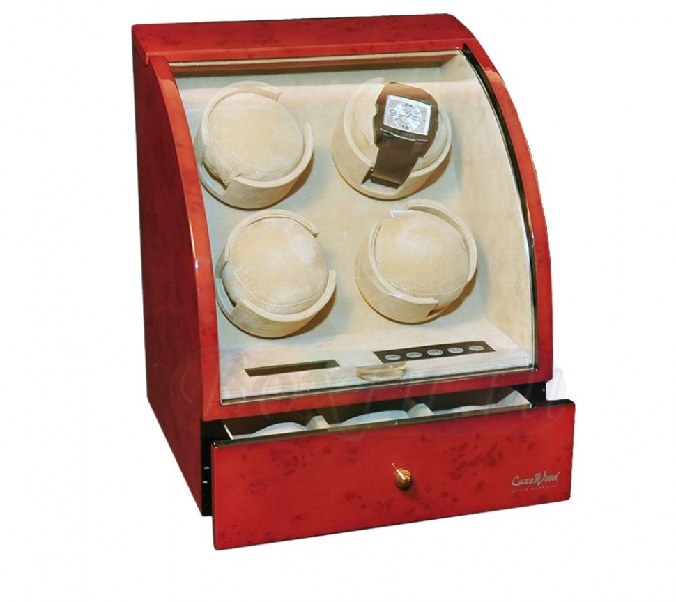 Шкатулка Luxewood для подзавода 4х часов, LW324-3, орех