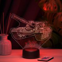 3D ночник Танк Т-80