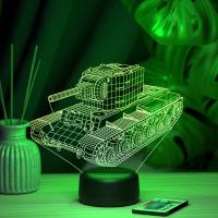 3D ночник Танк КВ-2