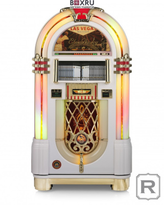 Музыкальный центр Ricatech Elvis Presley Limited Edition Jukebox, Bluetooth, белый
