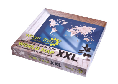 Деревянный конструктор Wood Trick - Карта мира XXL