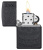 Зажигалка ZIPPO Tone on Tone Design с покрытием Black Matte, латунь/сталь, чёрная, 38x13x57 мм
