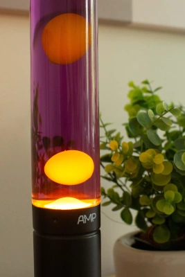 Лава лампа Amperia Slim Оранжевая/Фиолетовая (39 см)