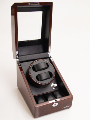 Шкатулка LuxeWood для подзавода 2-х и хранения 3-х часов арт.LW024-OAB-5