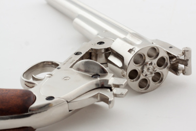 Макет. Револьвер Smith & Wesson Schofield  ("Смит и Вессон Скофилд") CAL.45 (США, 1869 г.), никель