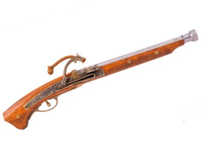 Пистоль с фитильным замком - Танегсима, Япония, ок.1800 г. (Музей V&A. Лондон) Пистоль с фитильным замком - Танегсима, Япония, ок.1800 г. (Музей V&A. Лондон)