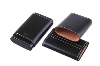 Чехол P&A на 4 сигары Робусто, натуральная кожа и кедр Чехол P&A на 4 сигары Робусто, натуральная кожа и кедр