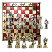 Шахматный набор "Древний Рим" (45х45 см), доска красная