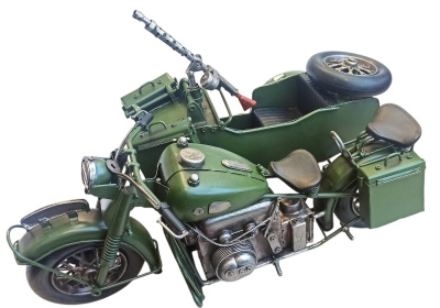 Масштабная модель мотоцикла с коляской BMW R75 войск Вермахта Масштабная модель мотоцикла с коляской BMW R75 войск Вермахта