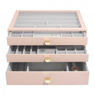 Шкатулка сет LC Designs для хранения украшений арт.75912, розовая