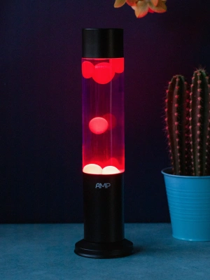 Лава лампа Amperia Tube Красная/Фиолетовая (39 см) Black