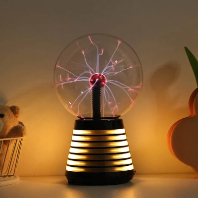 Плазменный шар Тесла Amperia Stripe 15 см RGB / Audio