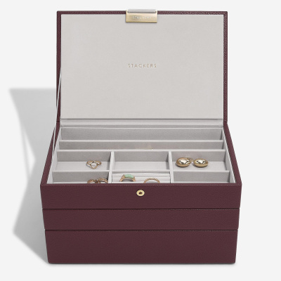 Шкатулка LC Designs для хранения украшений арт.76861, бордо