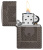 Зажигалка ZIPPO Armor® с покрытием Black Ice®, латунь/сталь, чёрная, 29x10x60 мм