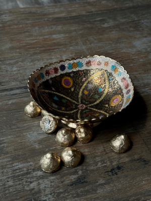 Конфетница цветная темная эмаль