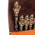Шампура подарочные «Капитан» 6шт. в колчане из натуральной кожи (гравировка)