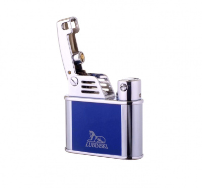 Зажигалка Lubinski Бассано, кремневая, синяя, WD570-4 Зажигалка Lubinski Бассано, кремневая, синяя, WD570-4
