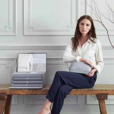 Шкатулка LC Designs для хранения украшений арт.71177(93202) серая Шкатулка LC Designs для хранения украшений арт.71177(93202) серая