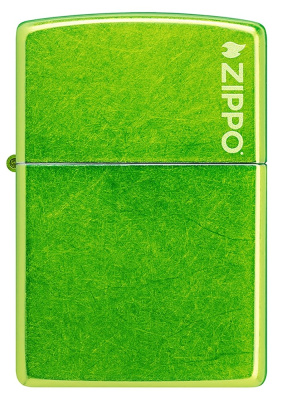 Зажигалка ZIPPO Logo с покрытием Lurid™, латунь/сталь, зеленая, глянцевая, 38x13x57 мм (без бензина)