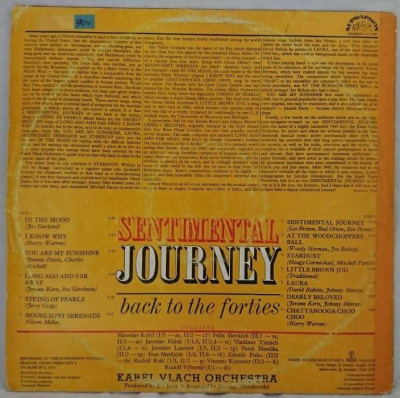 Виниловая пластинка Оркестр Карела Влаха, Sentimental Journey, Back to the forties, бу