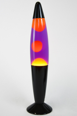 Лава-лампа 35см BL Оранжевая/Фиолетовая (Воск)