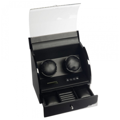 Модуль LuxeWood для подзавода 2-х и хранения 2-х часов LW322-11N, черный Модуль LuxeWood для подзавода 2-х и хранения 2-х часов LW322-11N, черный