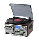 Виниловый проигрыватель FM-радио, CD / MP3, магнитофон, USB / micro-SD, Bt, SW-808