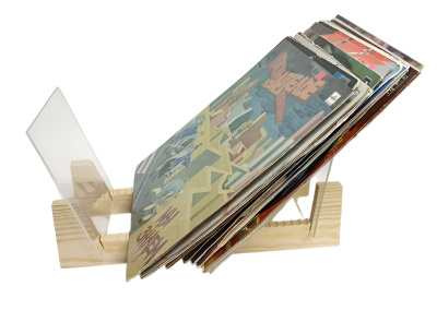 Держатель для 50-ти виниловых пластинок, RB-50N, натуральная сосна Держатель для 50-ти виниловых пластинок, RB-50N, натуральная сосна