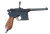 Макет. Пистолет Mauser C96 ("Маузер") (Германия, 1896 г.), накладки на рукояти из дерева