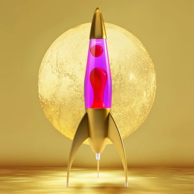 Лава-лампа Mathmos Telstar Красная/Фиолетовая Gold