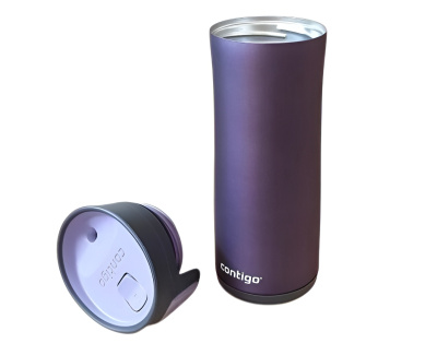 Термокружка Contigo Pinnacle Couture фиолетовая матовая 0,42л с коробкой