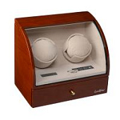 Модуль LuxeWood для подзавода 2-х и хранения 2-х часов  арт.LW322-3, итальянский орех