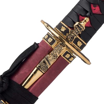Макет. Катана, длинный японский меч "Токугава" с когаи и козукой