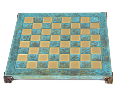 Шахматный набор "Троянская война" (54х54 см), доска патиновая