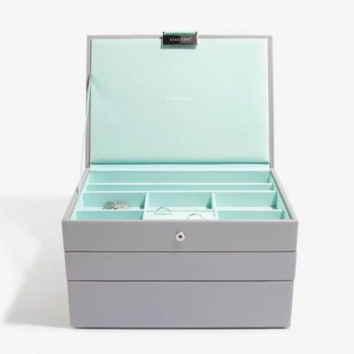Шкатулка LC Designs для хранения украшений арт.73665, серая