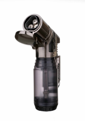 Зажигалка сигарная Honest, тройное пламя, черная