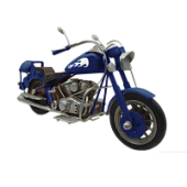 Масштабная модель мотоцикла HARLEY DAVIDSON синий ,28 см.