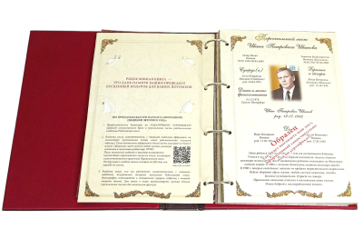 Родословная книга "Изысканная"с золоченым древом, экокожа Родословная книга "Изысканная"с золоченым древом, экокожа