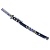 Вакидзаси, короткий японский меч, серебристо-синие ножны