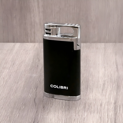 Зажигалка сигарная Colibri Belmont, черная-хром LI200C11