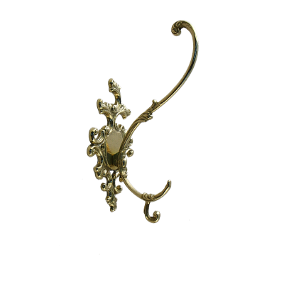 Вешалка-крючок для одежды настенная, золото, арт.80-316