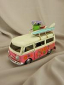 Ретро-автобус Фольксваген Т1,  'Flower Power', розовый