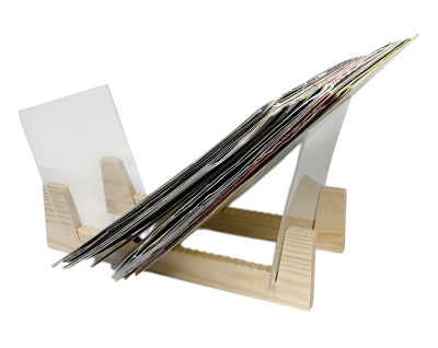 Держатель для 50-ти виниловых пластинок, RB-50N, натуральная сосна Держатель для 50-ти виниловых пластинок, RB-50N, натуральная сосна