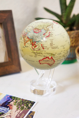 Глобус Mova Globe d12 с политической картой мира (бежевый)